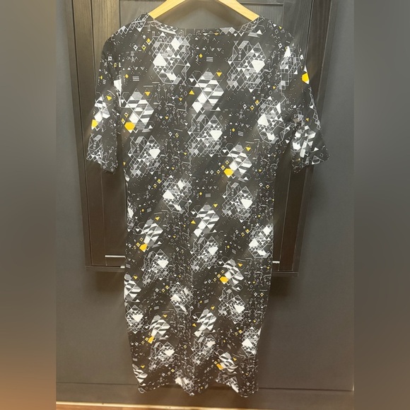 Lularoe Black Julia Geometric Print Dress - Picture 2 of 4